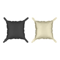 Luftkissen für dekorative Wandpaneele 35 x 35 cm in Schwarz und Beige - 4 Stück