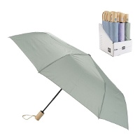 Windfester Regenschirm mit Holzgriff - 57 x 90 cm - 1 Einheit