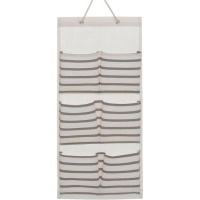 Hängende Garderobe Organizer 55 x 26 cm Streifen - 6 Fächer