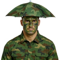Militärischer Regenschirmhut