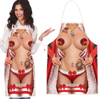 Schürze der kühnen Weihnachtsfrau