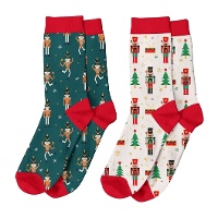 Nussknacker-Socken - 1 Paar