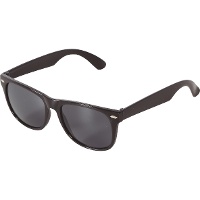 Schwarze Brille mit Kunststoffrahmen