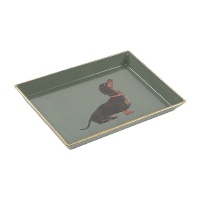 Royales Ablagetablett mit Dackelmotiv