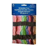 Mouliné-Stickgarn in sortierten Farben 7 m - Pony - 36 Strähnen