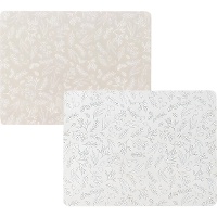 Platzdeckchen aus Kork mit Blätterdesign - 40 x 30 cm - 1 Stück