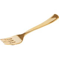 18,5 cm Kunststoffgabeln metallisiert - 50 Stück.