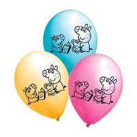 Peppa Pig Latexballons - 6 Stück