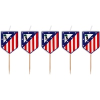 Atlético de Madrid Kerzen - 5 Stück