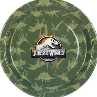 Jurassic World Pappteller, 23 cm - 6 Stück