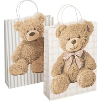 Geschenktüte 45 x 33 x 10 cm mit Teddybär-Motiv - 1 Stück