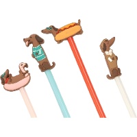Kugelschreiber mit Dackelmotiv - 1 Stück