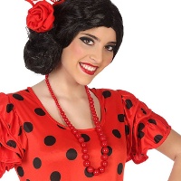 Sevillana Halskette weiß oder rot - 1 Stück