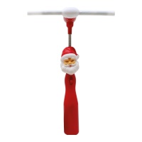 Weihnachtsmannstab mit LED-Fächer 32 cm