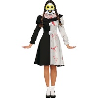 Blutiges Gruselclown-Kostüm für Damen