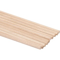 Runde Holzstäbe, 16 cm - 10 Stück