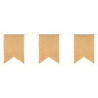 Kranz aus 15 Jutefahnen - 1 St.