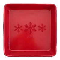 Quadratische Backform 24,5 x 24 x 5 cm - Weihnachtsdesign - Decora