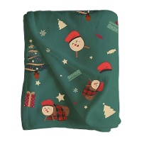 Weihnachtsdecke mit Tió-de-Nadal-Motiv, 1,50 x 1,25 m