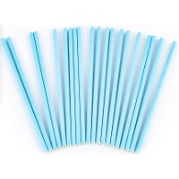 Blaue Papierstrohhalme - 20 Stück