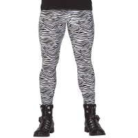 Rockermäßige Leggings mit Zebramuster