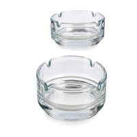 Transparenter Aschenbecher, 7,5 cm - 2 Stück