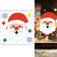 Gelklebe-Dekoration von Santa Claus