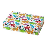 Bunte Dinosaurierbox, 23,5 x 16 x 5 cm