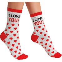 Herzsocken für Erwachsene - 1 Paar