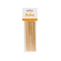 Holzstäbchen 16 cm - Decora - 12 Stück.