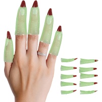 Grüne und braune monströse Krallenfinger - 10 Stück