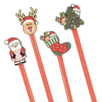 Weihnachtskugelschreiber 19 cm - 1 Stück