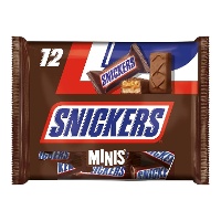 Milchschokolade-Snickers mit Mini-Erdnüssen - 12 Stück