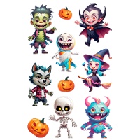 Halloween-Charakteraufkleber