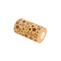 Mini-Holzprägerolle mit Sternen - scrapcooking - 1 Stück
