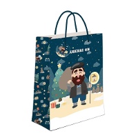 Geschenktasche von Olentzero - 45 x 33 x 10 cm - 1 Stück