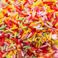 Streusel aus bunten Fäden 65 g - Carmencita