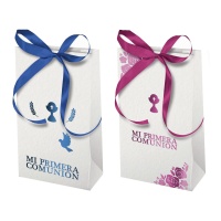 Geschenkbox 12,5 x 6,5 x 4,3 cm mit Kommunionband für Jungen oder Mädchen - 2 Stück