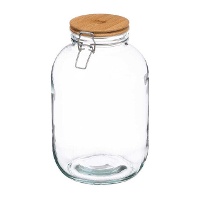 Luftdichtes Vorratsglas, 4 L - mit Bambusdeckel