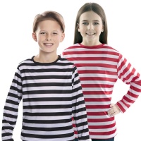 Gestreiftes Langarm-T-Shirt für Kinder
