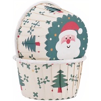 Weihnachtsbaum-Cupcake-Kapseln, 5 cm - 50 Stück