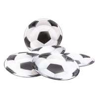 Fußball-Teller 18 cm - 6 Stück