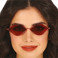 Rote Lippenbrillen