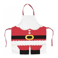 Roter Weihnachtsmann-Schürze