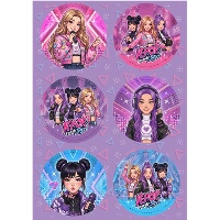 Essbare K-Pop-Oblaten-Scheiben, Ø 5,8 cm - 6 Stück