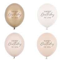 Latexballons im Happy Birthday Mix, 30 cm - 50 Stück