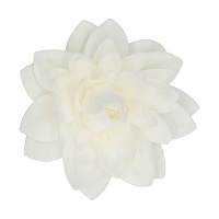 Essbare Blütendekoration Dalia weiß 12,5 cm - FunCakes - 1 Stück