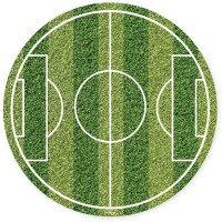 Essbare Fußballfeld-Wafer von 15,5 cm
