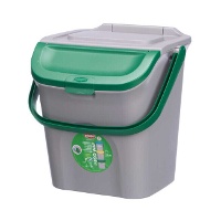 28 L Ecoway stapelbarer grüner Abfalleimer