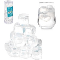 Transparente Plastikwürfel - 18 Einheiten